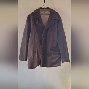 Vintage Fingerhut Fashions Vinyl Suede Coat